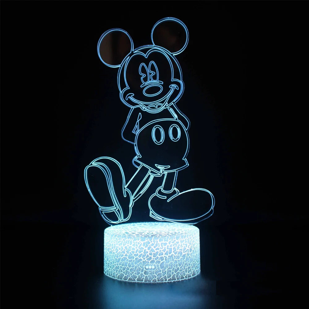 Night Light Minnie Mickey Mouse Acrylic Touch 3D illusion